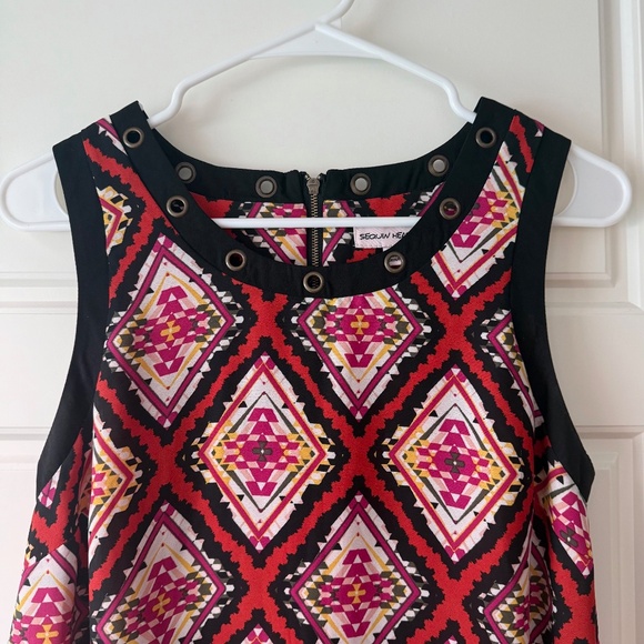 Sequin Hearts Dress. Tent style. Size S - Picture 4 of 9